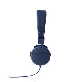 Nedis | Bedrade Koptelefoon | 1,2 m Ronde Kabel | On-Ear | Opvouwbaar | Blauw