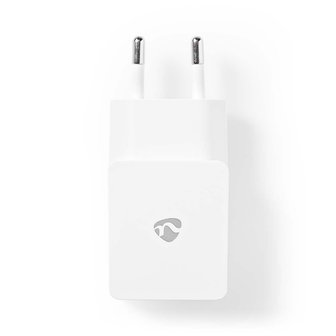 Nedis | Poweradapter | Wandoplader | 2,4 A | 1 uitgang | USB-A | Wit