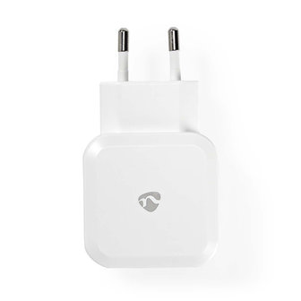 Nedis | Poweradapter | Wandoplader | 4,8 A | 2 uitgangen | USB-A | Wit