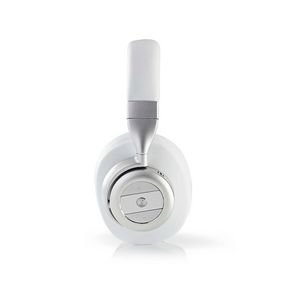 Nedis | Draadloze hoofdtelefoon | Bluetooth | Over-ear | Actieve ruisonderdrukking (ANC) | Wit