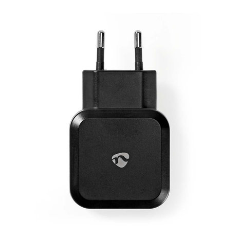 Nedis | Poweradapter | Wandoplader | 4,8 A | 2 uitgangen | USB-A | Zwart
