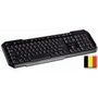 Bedraad Keyboard Multimedia USB Belgisch Zwart