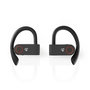Nedis | Volledig draadloze Bluetooth®-sport oordopjes | 8 uur afspeeltijd | Oorhaakjes | Spraakbediening | Charging case | Zwart