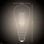 Philips | Slimme Verlichting | Philips Hue Filament edisonlamp XL - warmwit licht, flame - ST72/E27/E27