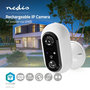 Nedis | Oplaadbare IP-Camera | SmartLife Camera voor Buiten | PIR Bewegingssensor | microSD