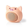 Nedis | Bluetooth®-Speaker Batterij speelduur tot 3 Uur | Handheld Ontwerp | 9 W | Mono | Ingebouwde microfoon | Koppelbaar | Animaticks  Pinky Pig | Roze