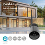 Nedis | Wi-Fi | Full HD 1080p | IP65 | Cloud / MicroSD | 12 V DC | Met bewegingssensor | Nachtzicht | Android™ & iOS | Zwart